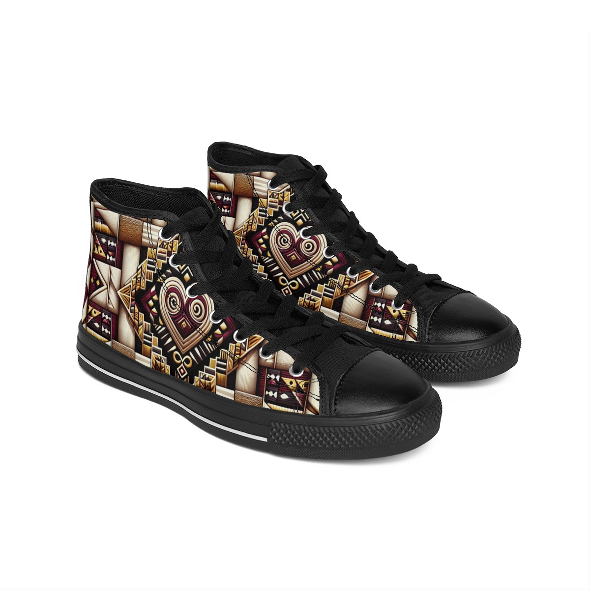 "AfroPulse Kente Kicks" - Men's Classic Sneakers