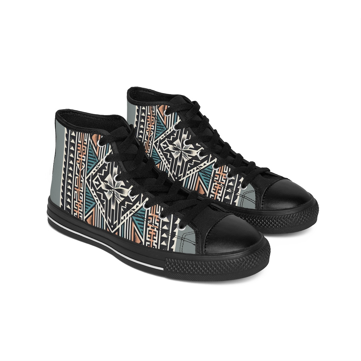"AfroStride Kente Kicks" - Women's Classic Sneakers