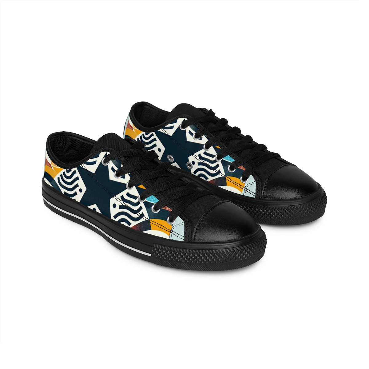 "AfroStride Kente Kicks" - Men's Sneakers