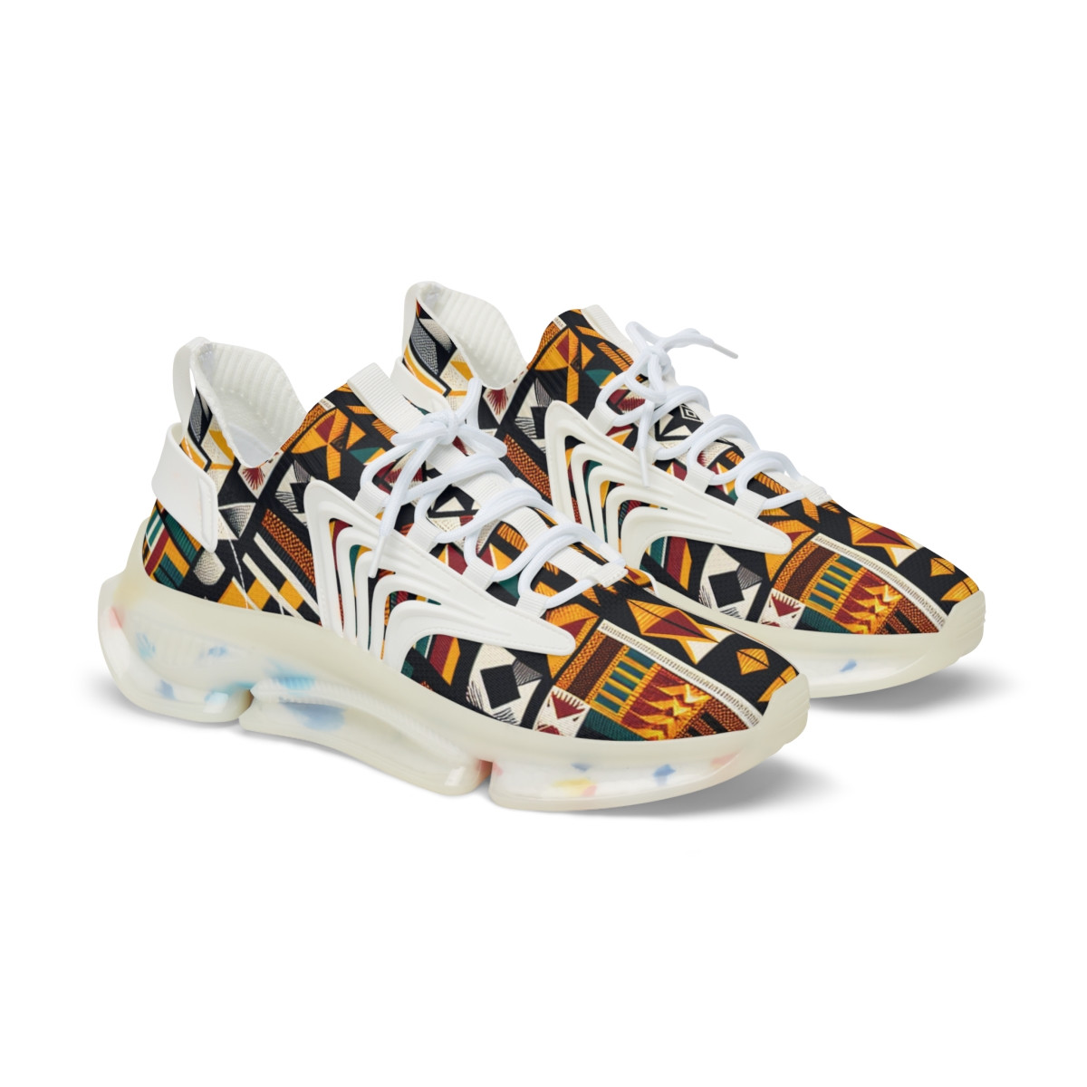 "AfroVerve Kente Kicks" - Men's Mesh Sneaker
