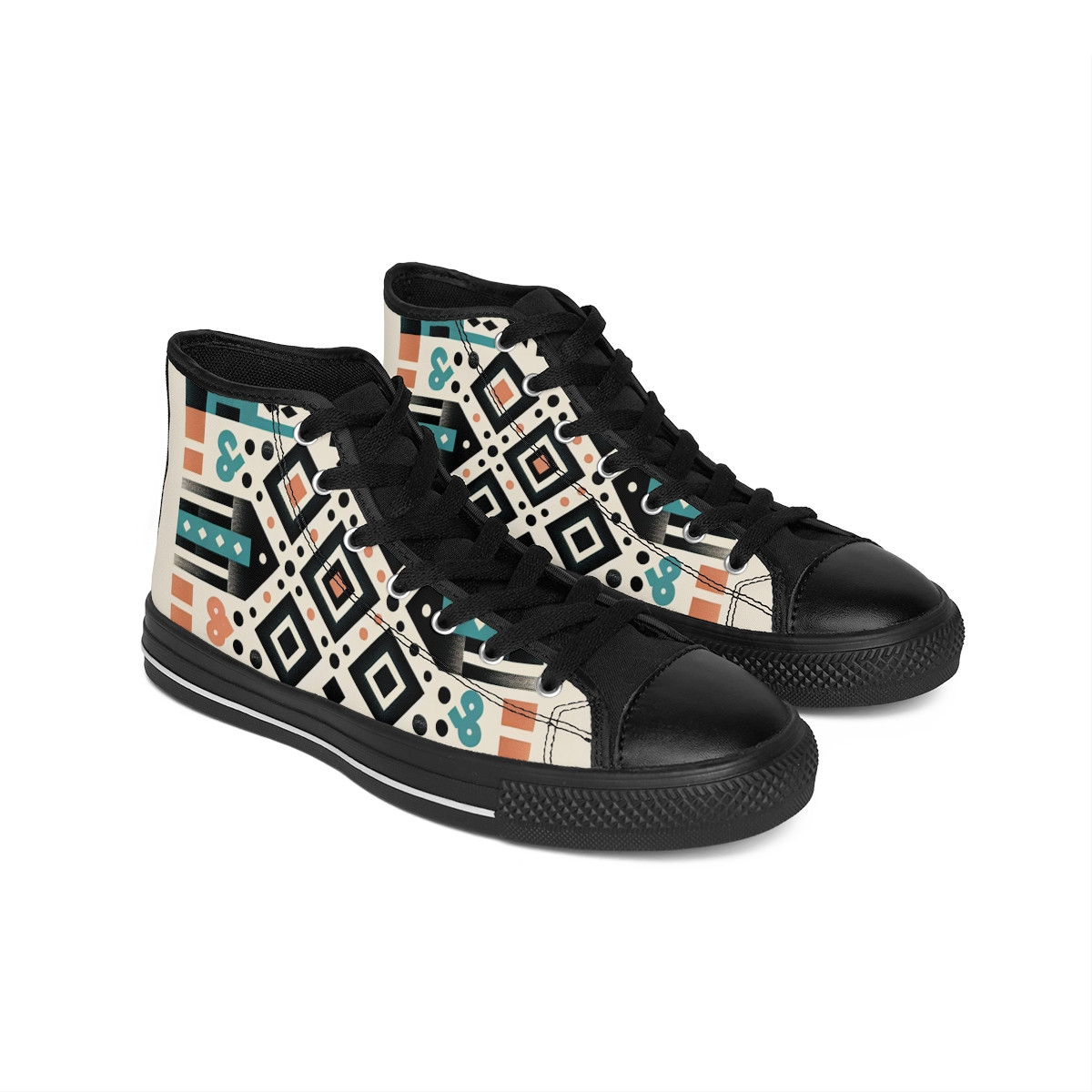 "AfroStride Kente Kicks" - Men's Classic Sneakers
