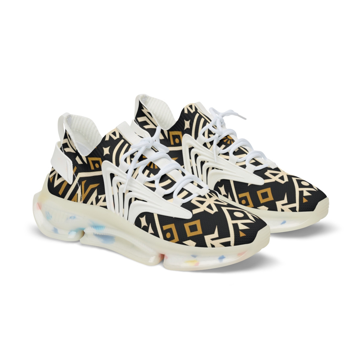 "AfroFusion Kente Kicks" - Men's Mesh Sneaker
