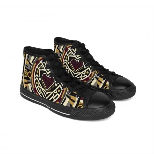 "AfroVogue Kente Kicks" - Men's Classic Sneakers