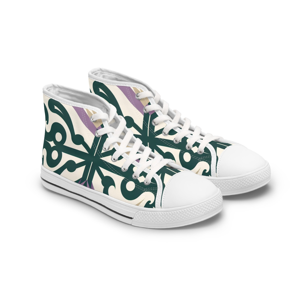 "AfroFusion KenteKicks" - Womn's High top Sneakers