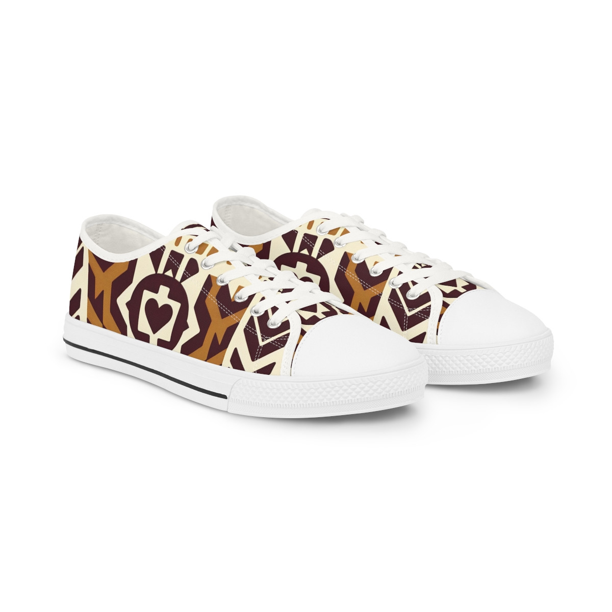"AfroStylin' Kente Kicks" - Men's Lowtop Sneakers