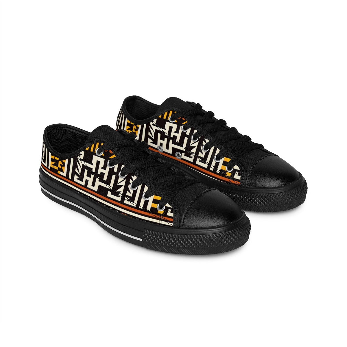 "AfroStride Kente Kicks" - Women's Sneakers