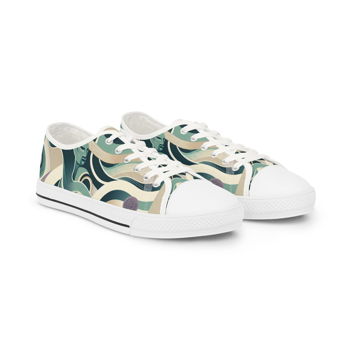 AfroFusion Kente Kicks - Men's Lowtop Sneakers