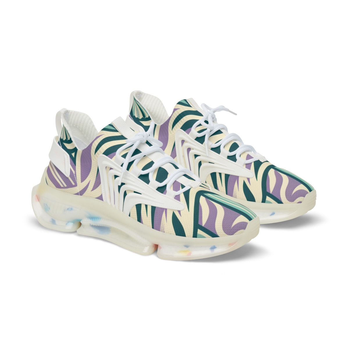 "Heritage Stride: Kente Kaleidoscope Sneakers" - Men's Mesh Sneaker