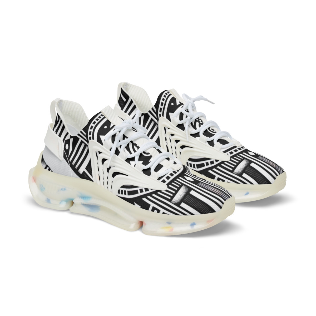 "AfroEclectic Kente Kicks" - Men's Mesh Sneaker
