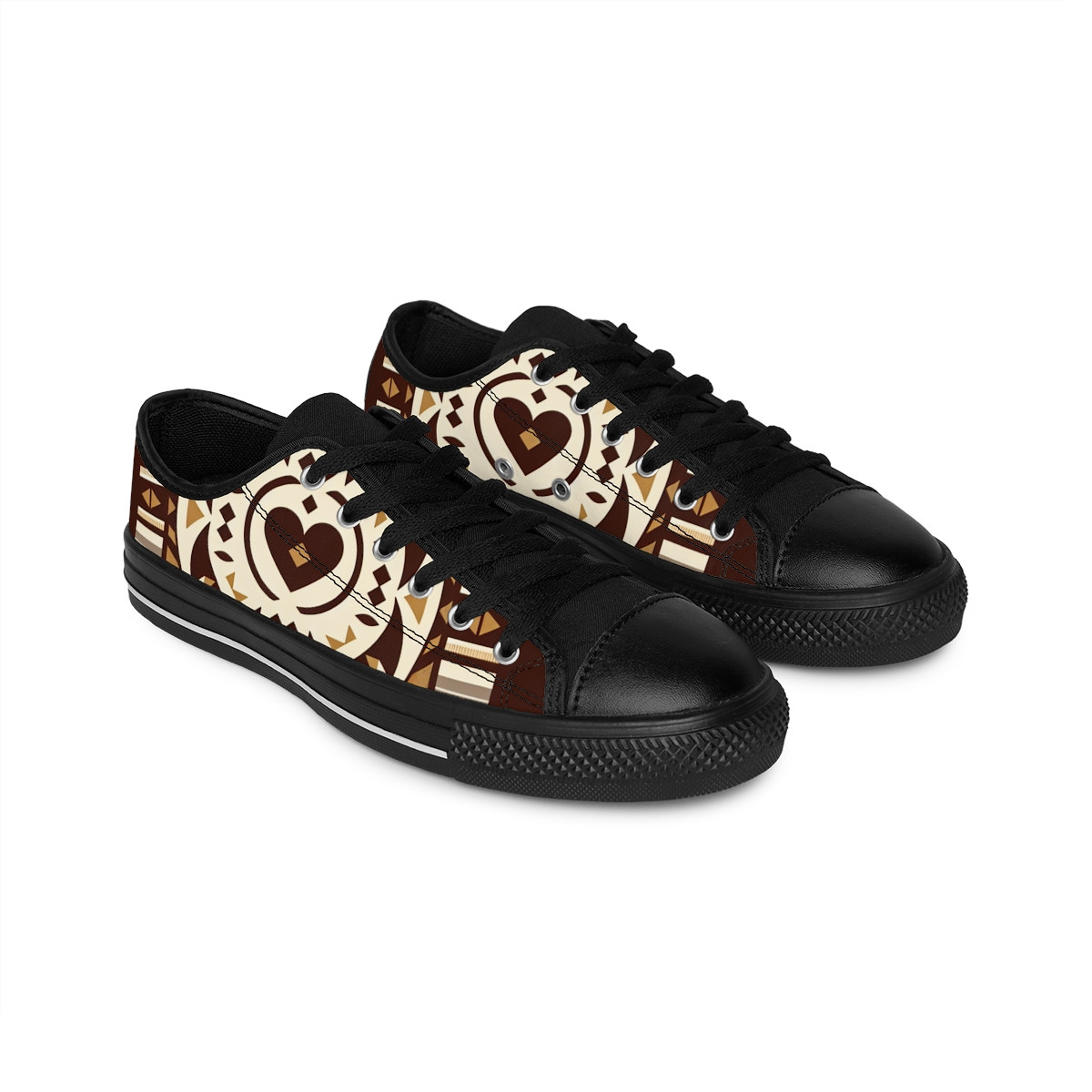 "AfroStride Kente Kicks" - Women's Sneakers