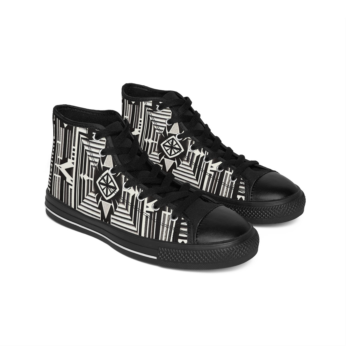 "AfroStride Kente Kicks" - Women's Classic Sneakers