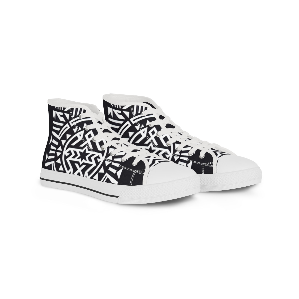 "AfroStride Kente Kicks" - Men's High top Sneakers