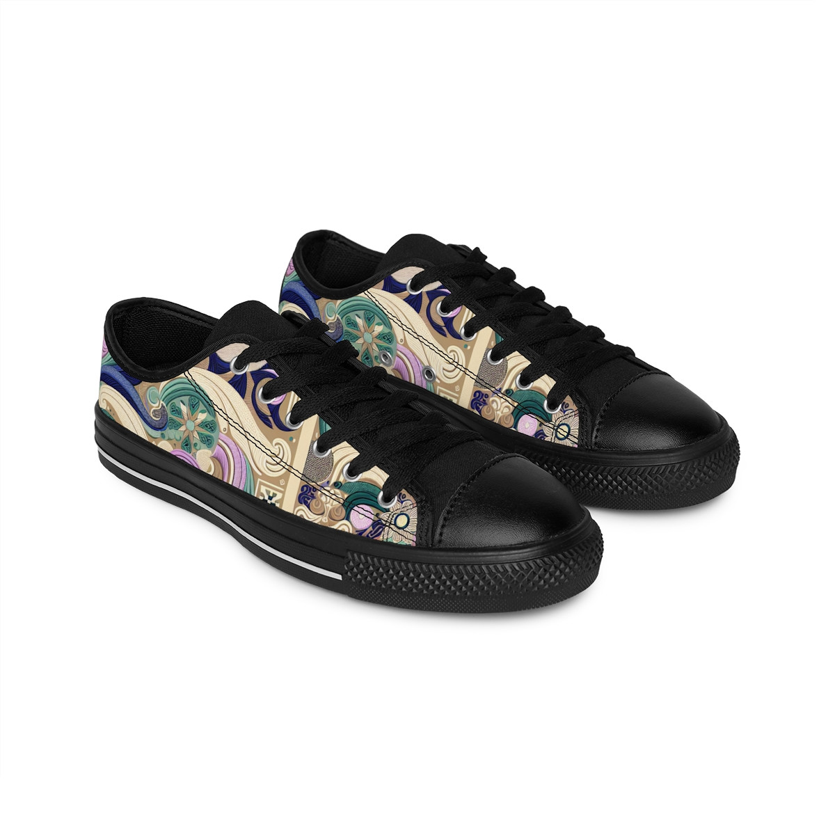 "AfroStride Kente Kicks" - Women's Sneakers