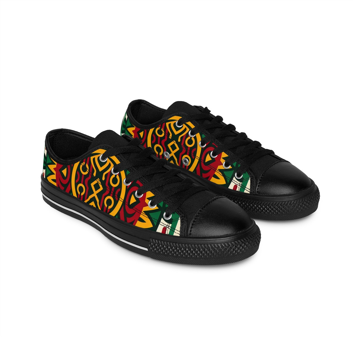 "Kente Kicks: The AfroFusion Footwear" - Men's Sneakers
