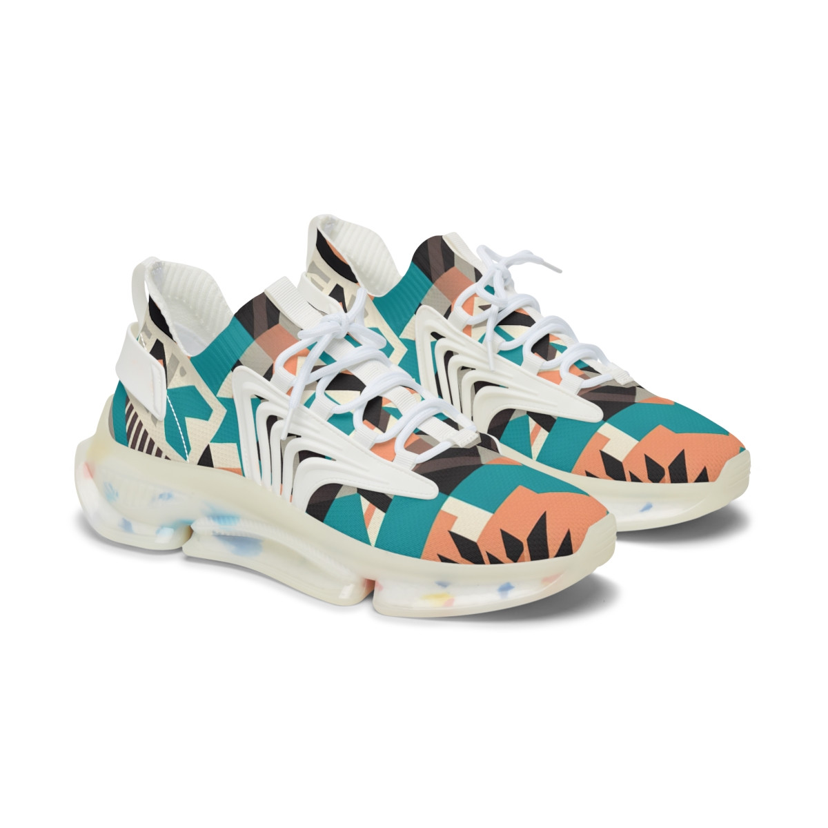 "AfroVibes Kente Kick" - Women's Mesh Sneaker