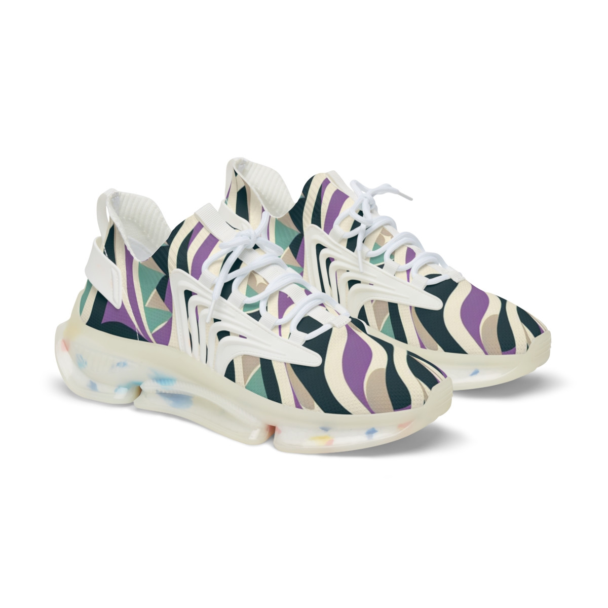 "Kente Kicks: AfroFusion Steps" - Men's Mesh Sneaker