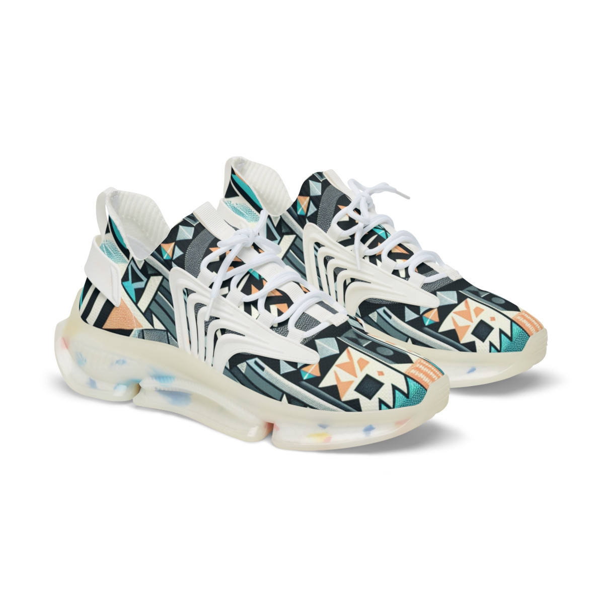 "AfroStride Kente Kicks" - Men's Mesh Sneaker