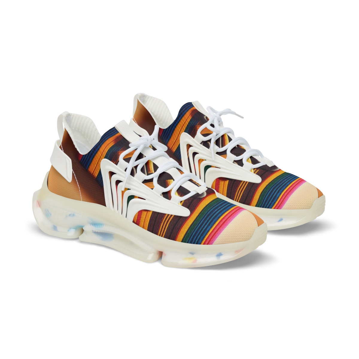 "HeritageStride Kente Sneakers" - Men's Mesh Sneaker