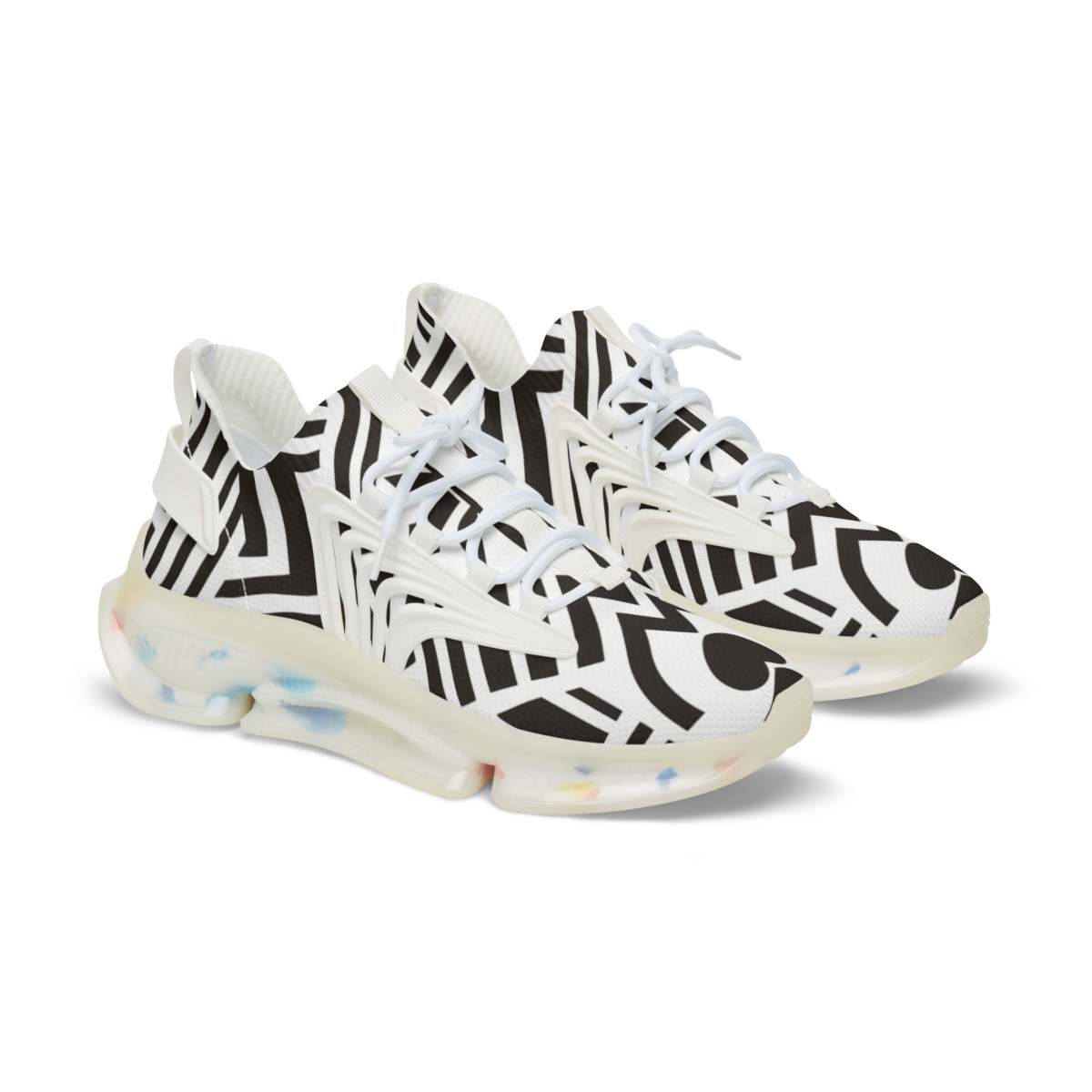 "AfroPulse Kente Kicks" - Men's Mesh Sneaker