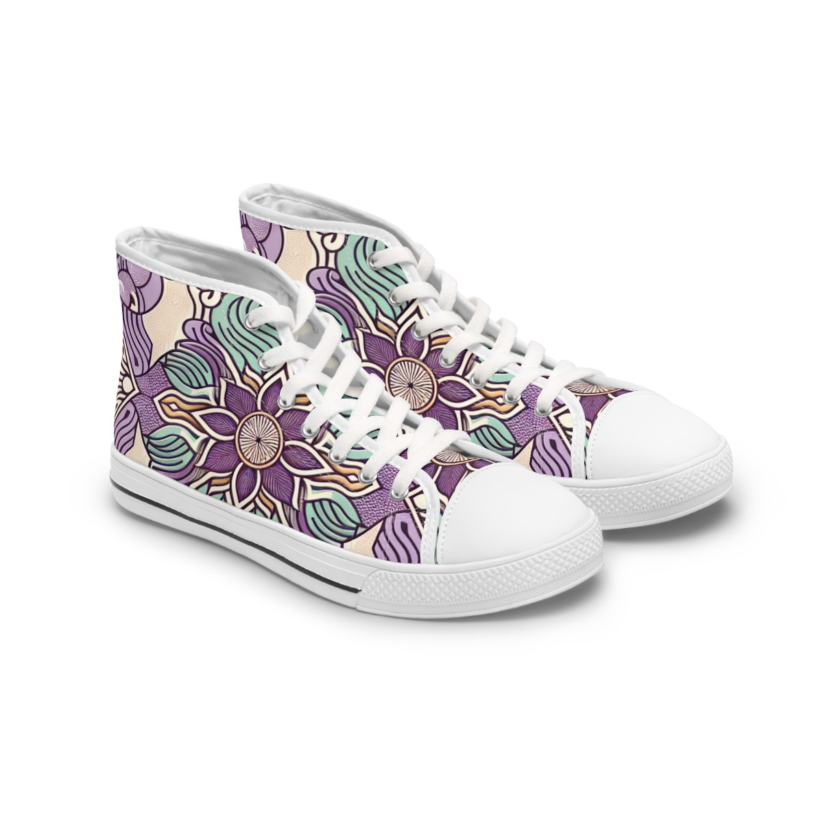 "AfroWeave Kicks" - Womn's High top Sneakers