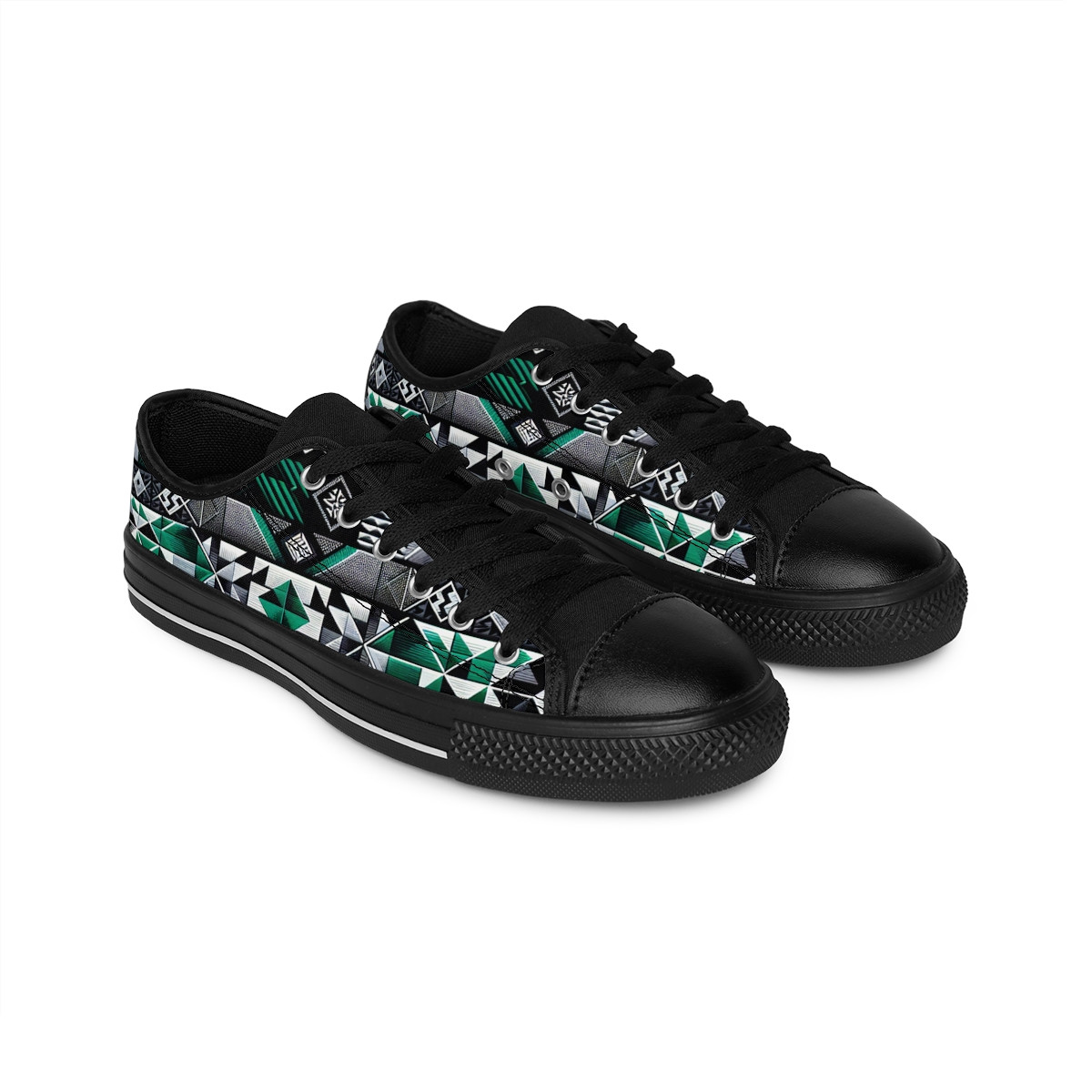 "AfroDynasty Kente Kicks" - Women's Sneakers