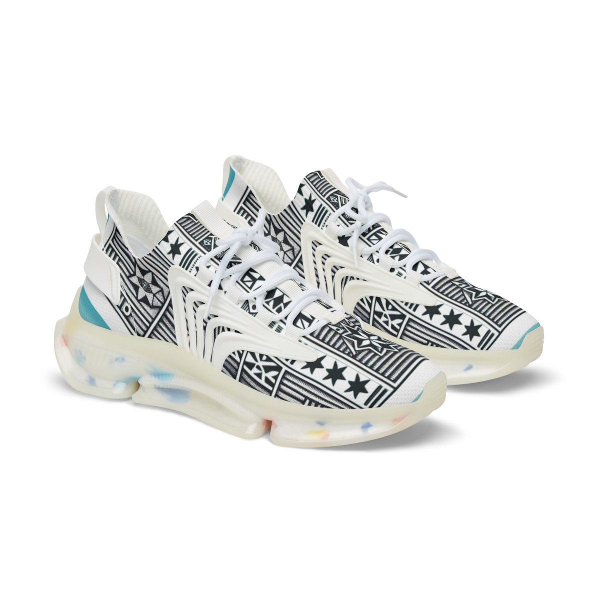 "Kente Kicks: Stride in Color" - Men's Mesh Sneaker