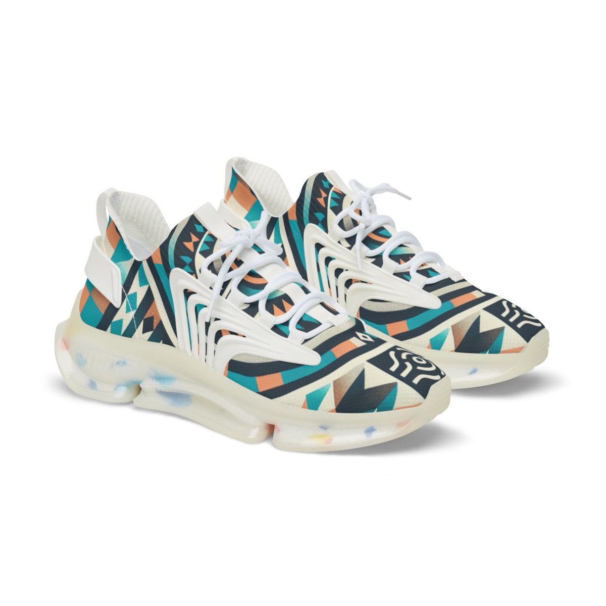 "AfroPulse Kente Kicks" - Men's Mesh Sneaker