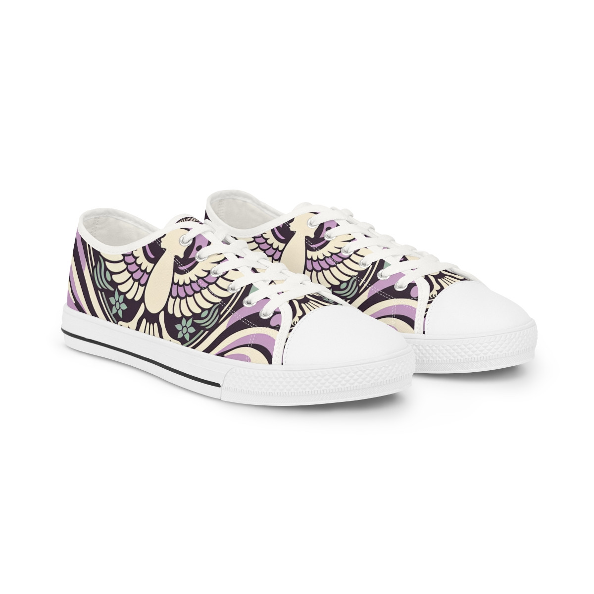 "Kente Kaleidoscope Foot Kicks" - Men's Lowtop Sneakers