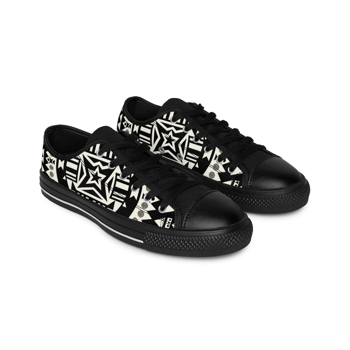 "HeritageStride: Kente Fusion Sneakers" - Women's Sneakers
