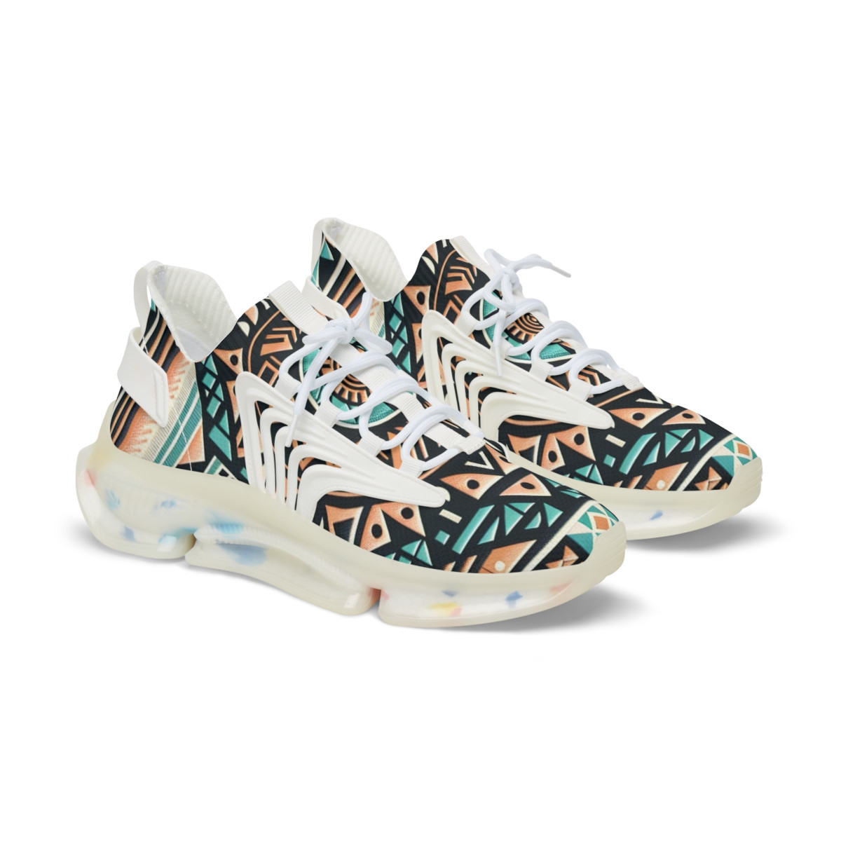 "AfroStride Kente Kicks" - Men's Mesh Sneaker