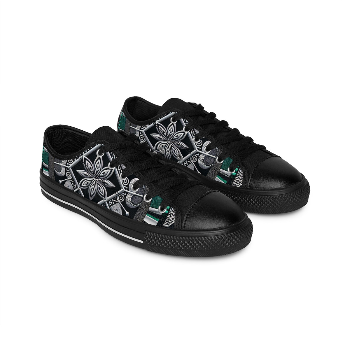 "AfroStride Kente Kicks" - Women's Sneakers