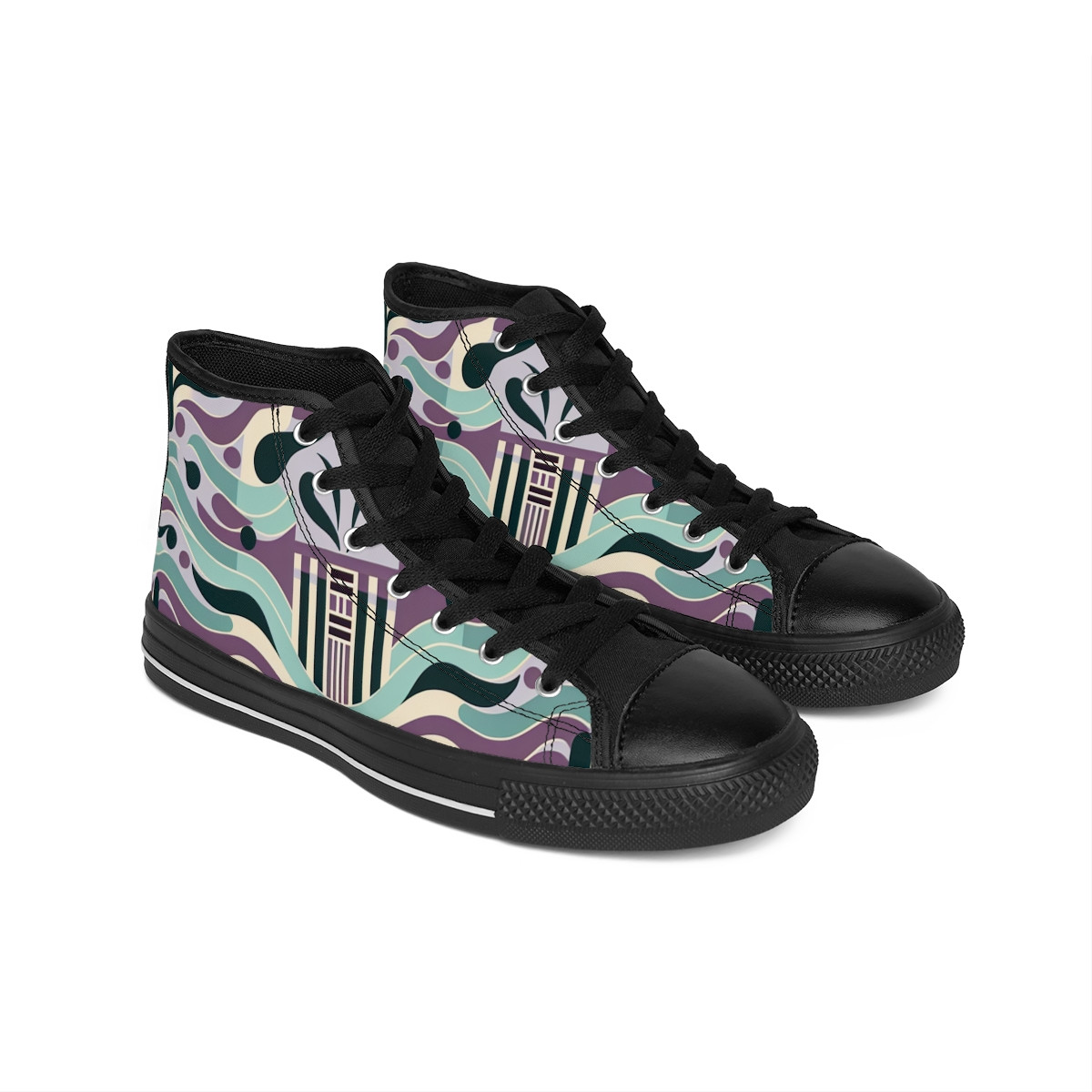 "Kente Kicks Kingdom" - Women's Classic Sneakers