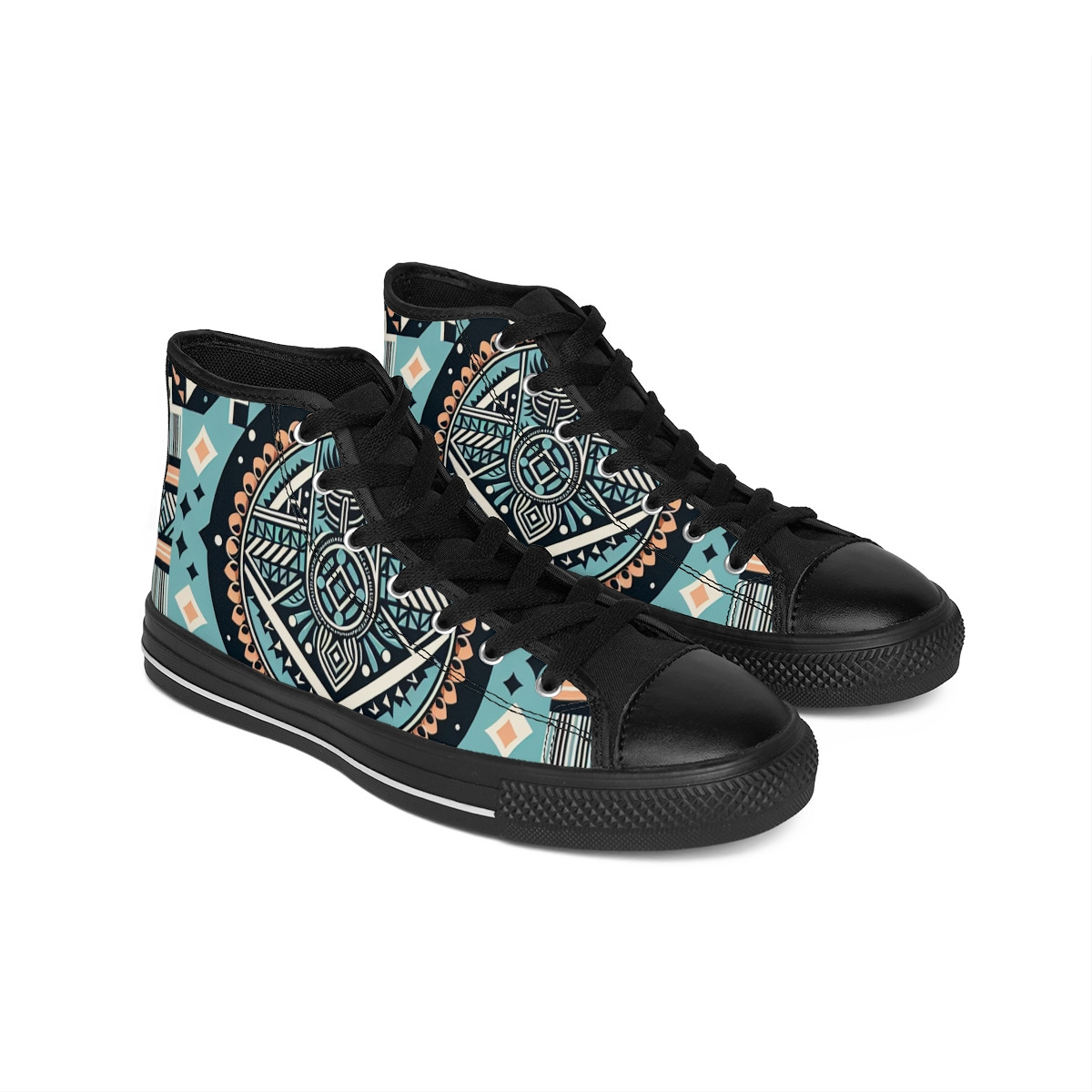 "AfroStride Kente Kicks" - Men's Classic Sneakers