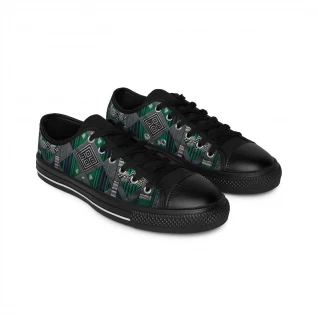 "African Euphoria: Kente Kaleidoscope Sneakers" - Women's Sneakers