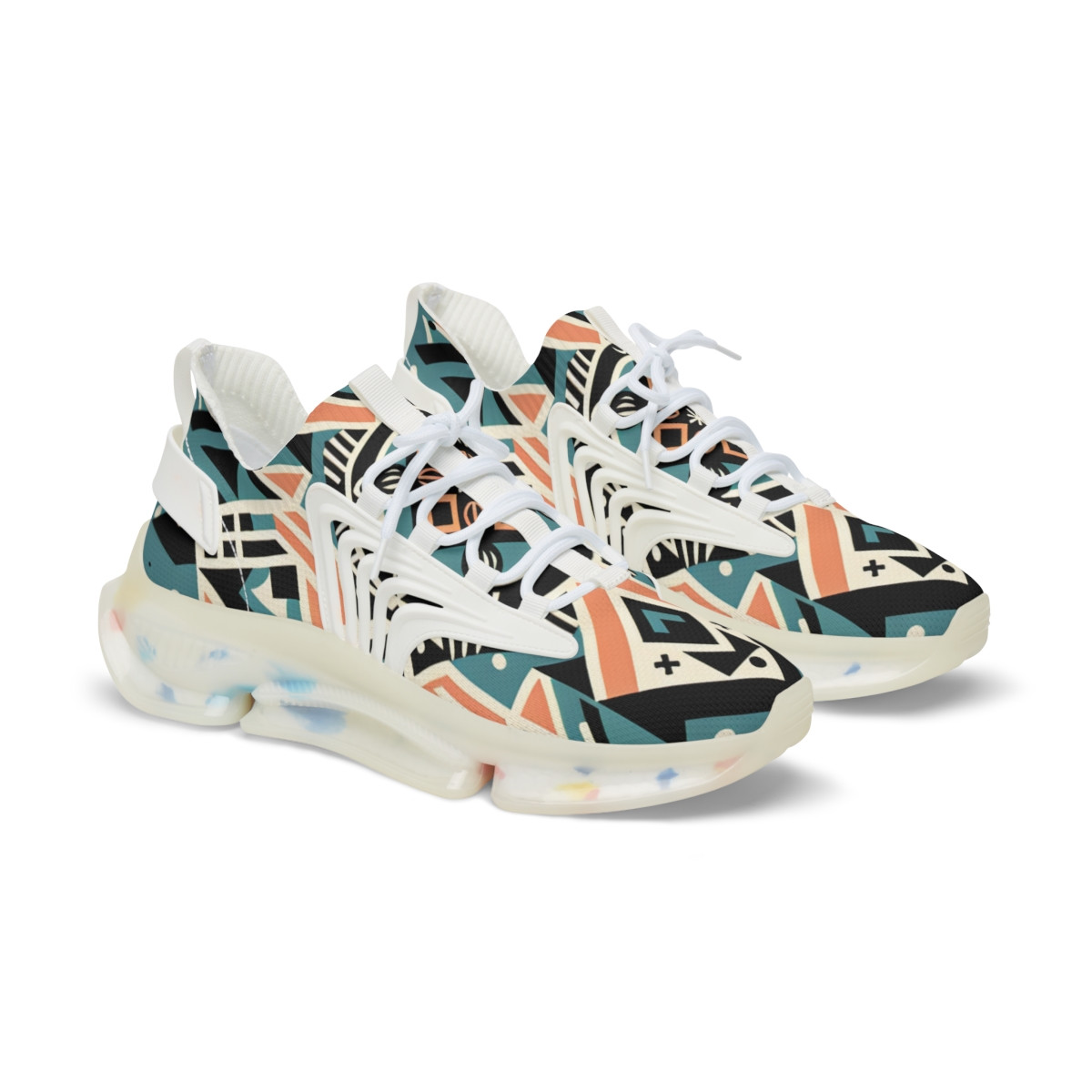 "AfroStride Kente Kicks" - Men's Mesh Sneaker