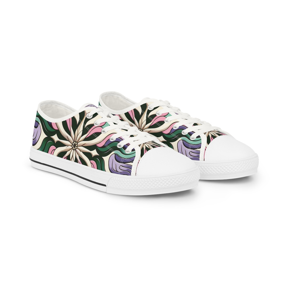 "AfroPulse Kente Kicks" - Men's Lowtop Sneakers