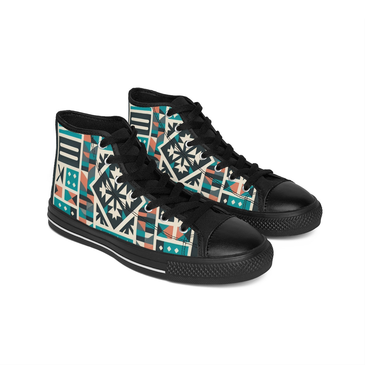 "AfroStride Kente Kicks" - Men's Classic Sneakers