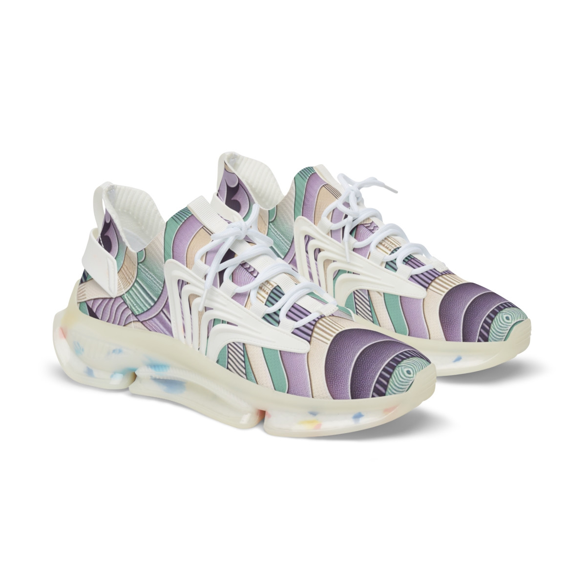 "Step in Colors: AfroFusion Kente Kicks" - Men's Mesh Sneaker
