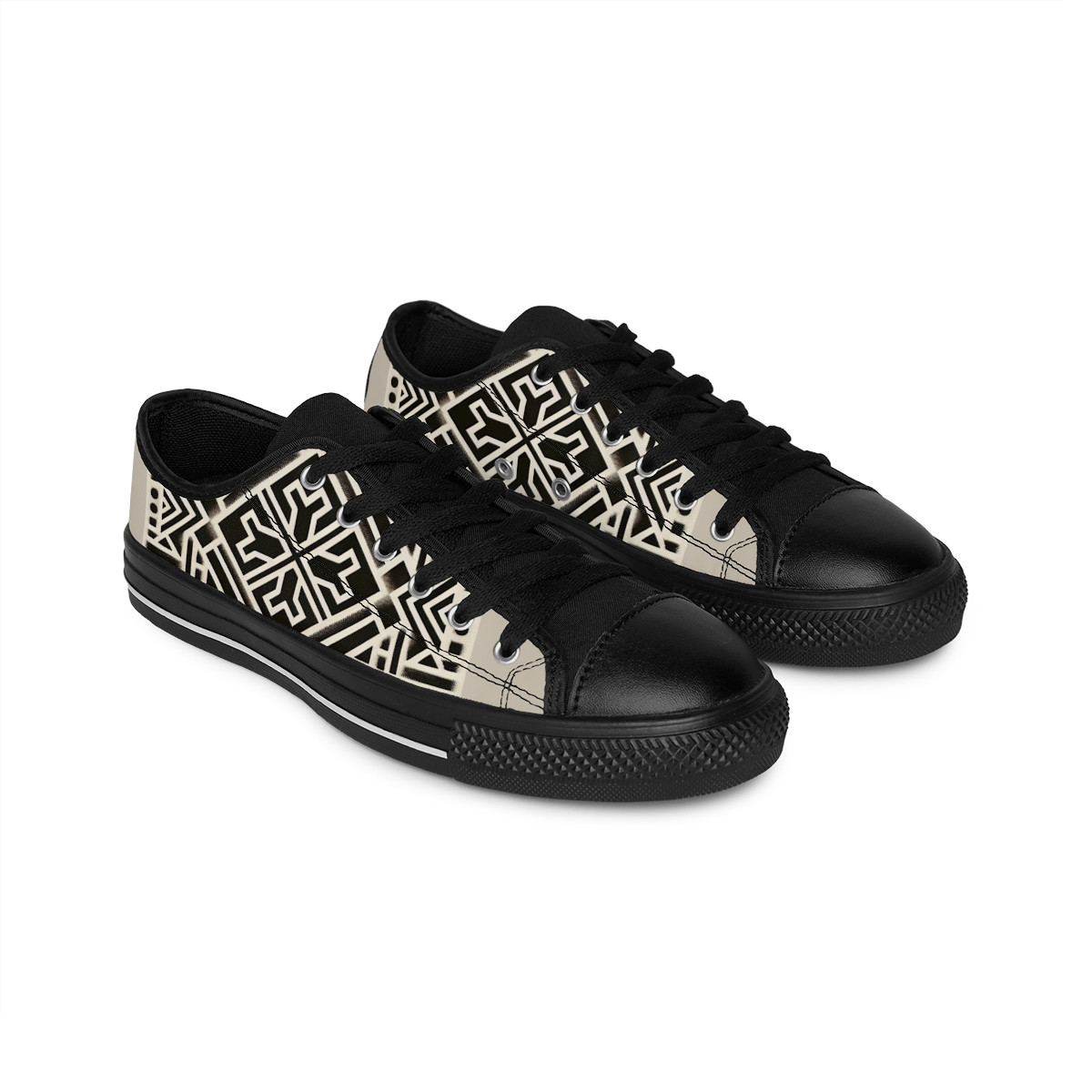 "AfroStride Kente Kicks" - Women's Sneakers