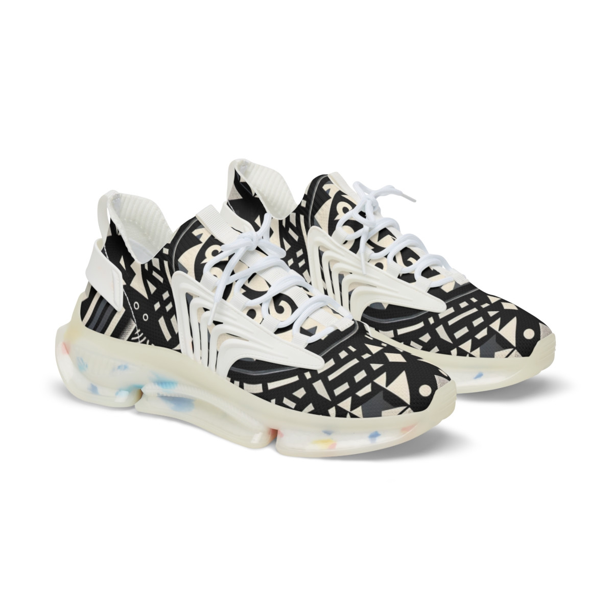 "AfroStride Kente Kicks" - Men's Mesh Sneaker