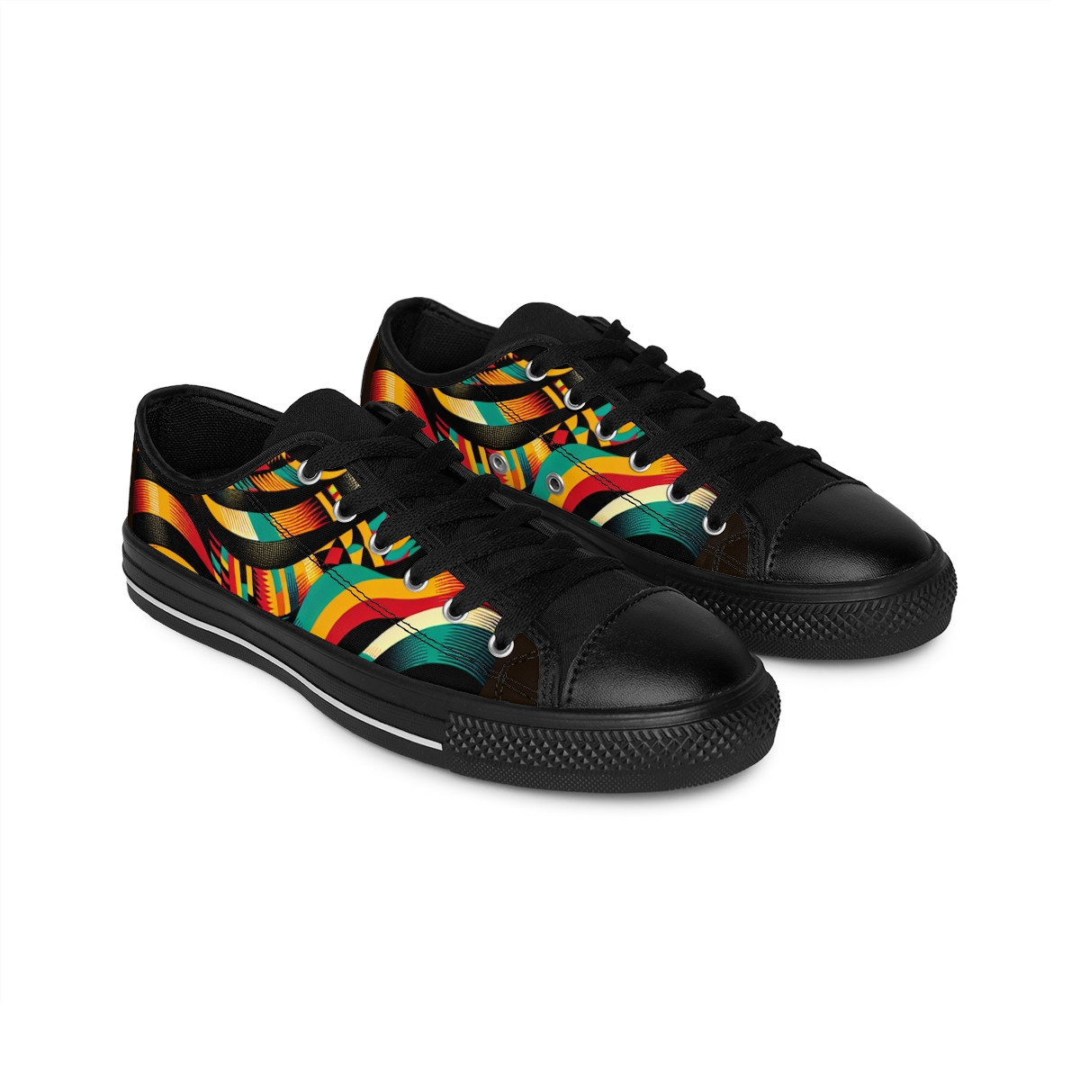 "AfroFusion Kente Kicks" - Men's Sneakers