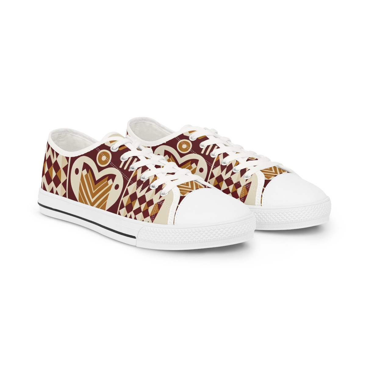 "AfroVogue Kaleidoscope Kicks" - Men's Lowtop Sneakers