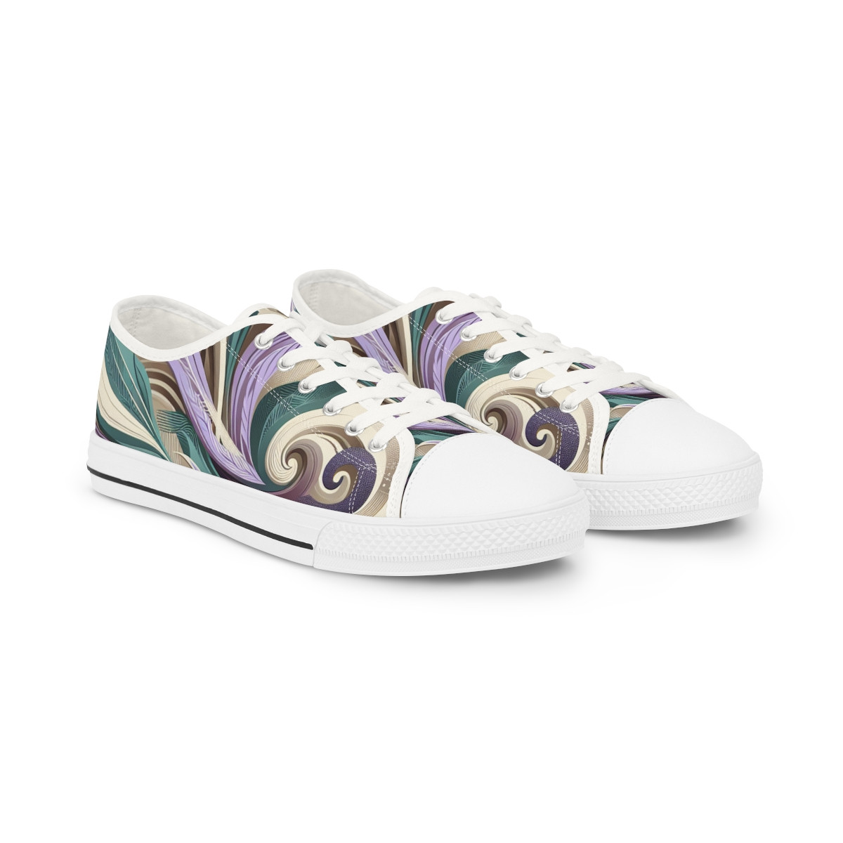 "AfroStride Kente Kicks" - Men's Lowtop Sneakers