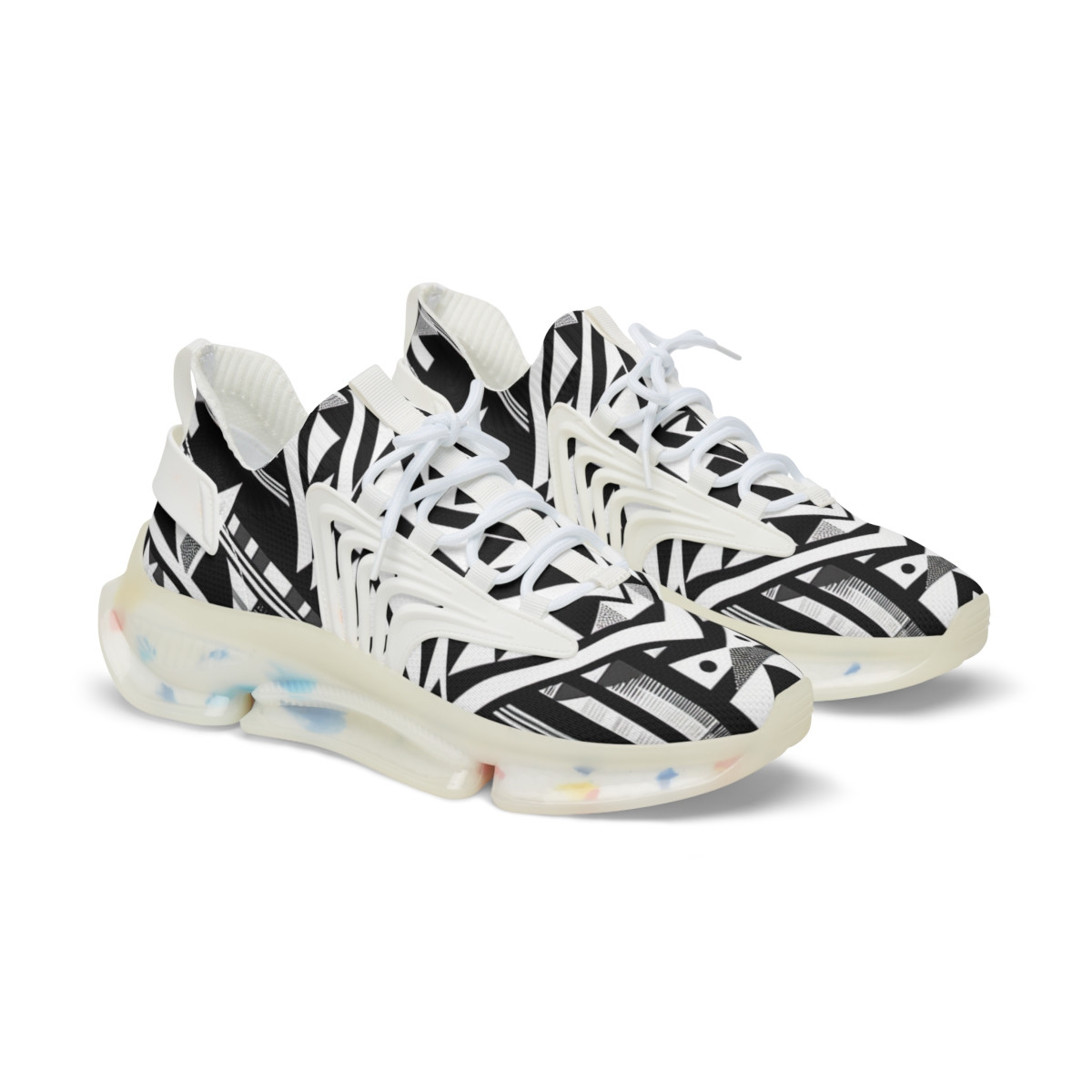 "AfroStride Kente Kicks" - Men's Mesh Sneaker