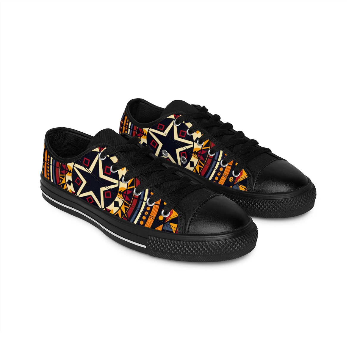 AfroLux Kente Kicks - Women's Sneakers