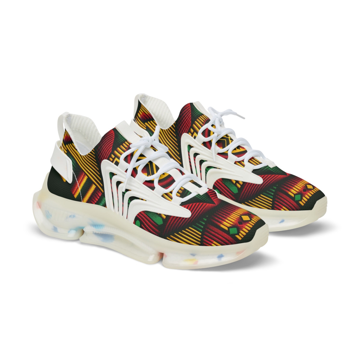 "Kente Kicks Charisma" - Men's Mesh Sneaker