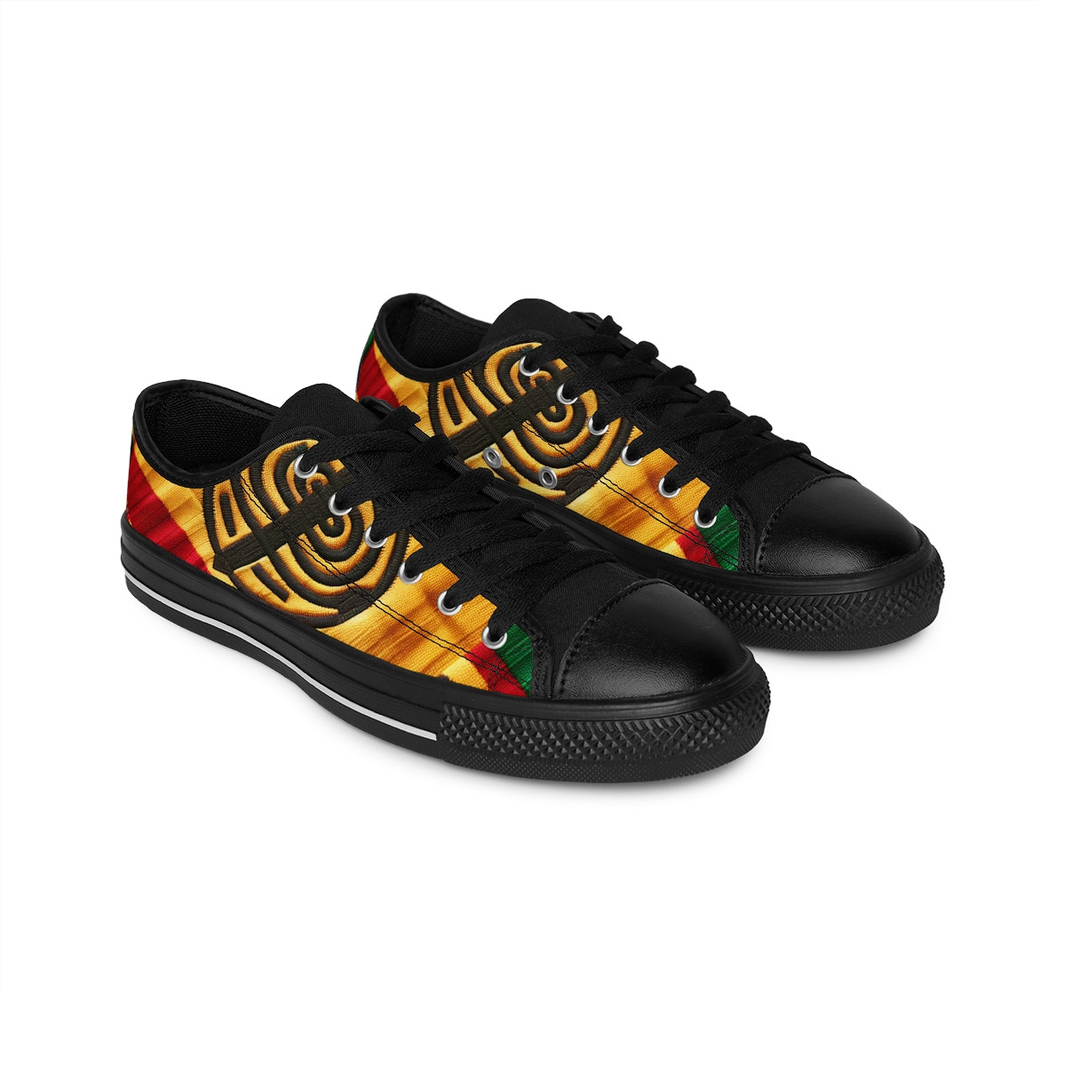 "AfroStride Kente Kicks" - Women's Sneakers
