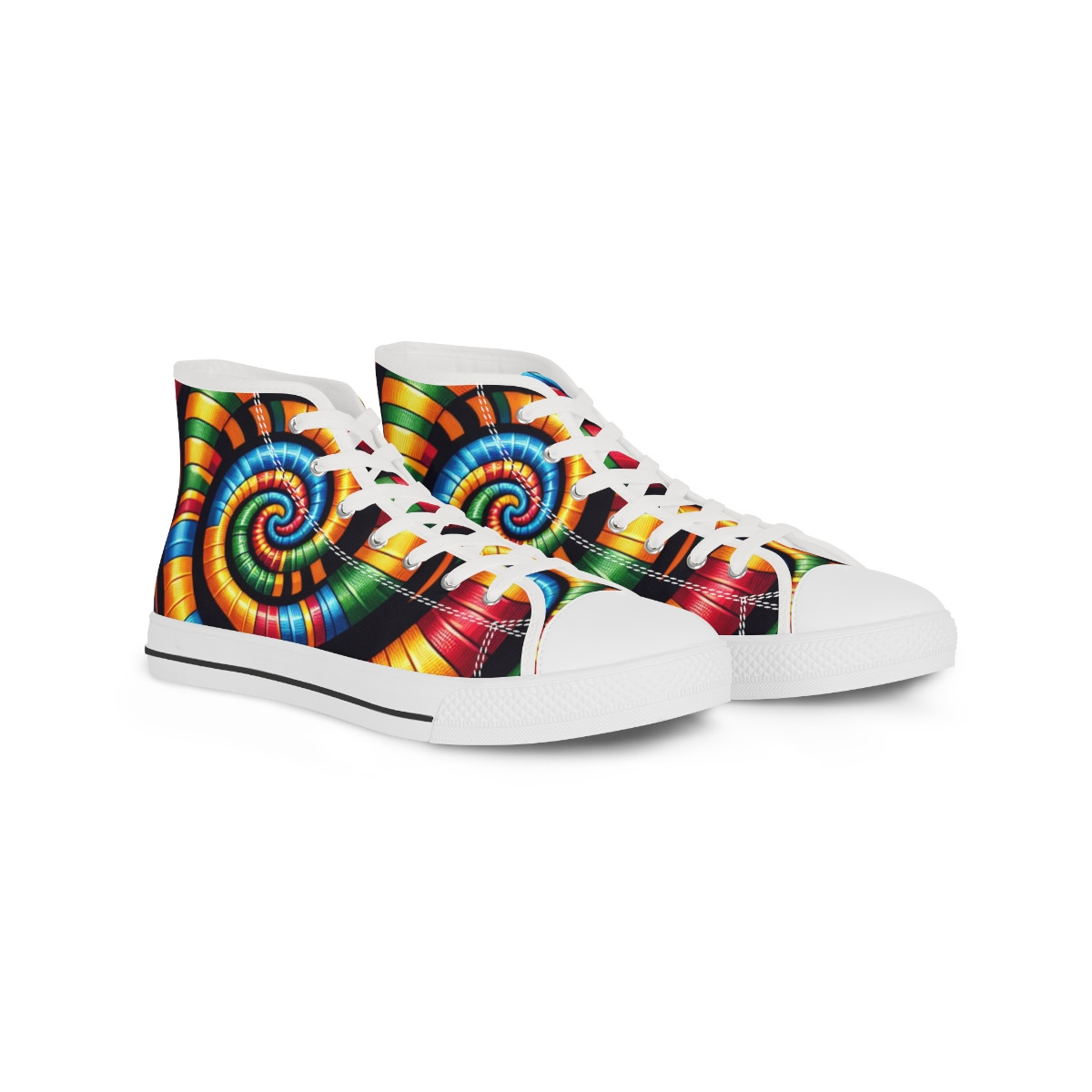 "AfroVerve Kente Kicks" - Men's High top Sneakers