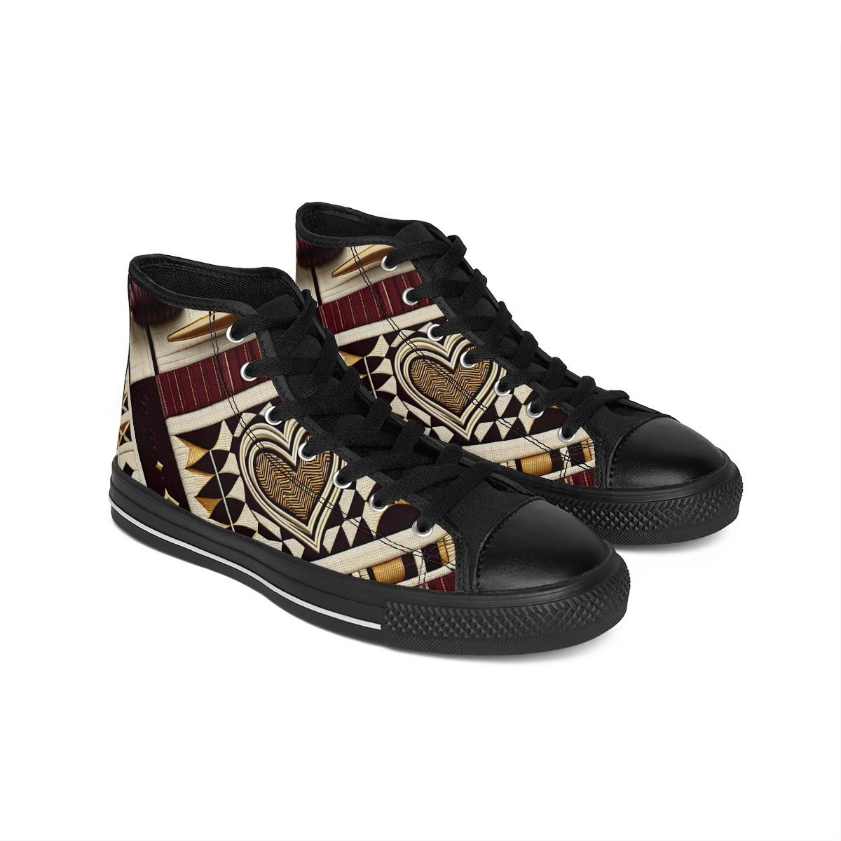 "AfroLuxe Kente Kicks" - Men's Classic Sneakers