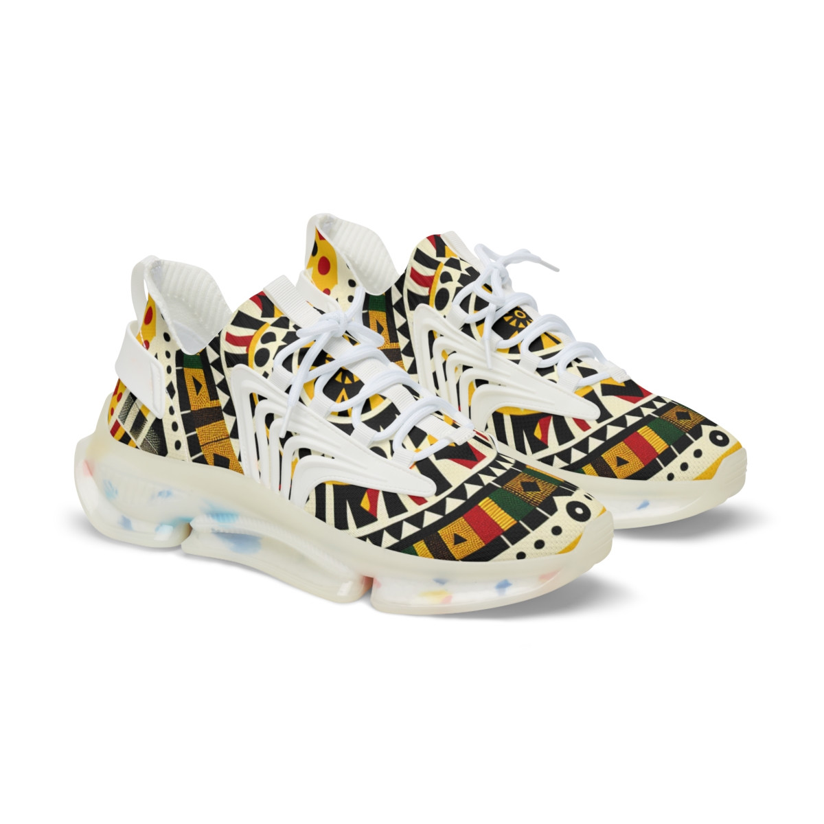 "AfroStride Kente Kicks" - Men's Mesh Sneaker
